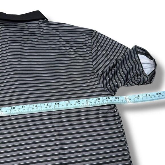 NWT Callaway Opti-Dri Golf Polo Shirt Men Size Small Stretch Black Stripes $78 - Picture 7 of 7